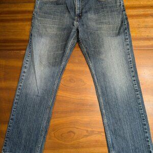 Levi's 559 Jeans Relaxed Straight Denim Cotton Men's Size 36x30 Distressed Blue